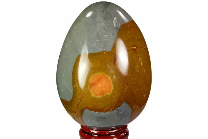 Polished Polychrome Jasper Egg - Madagascar #104669